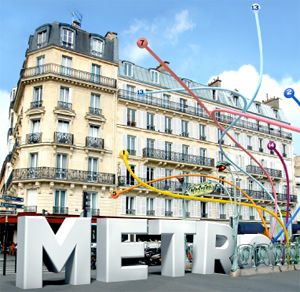 m�tro, ticket pour une expo