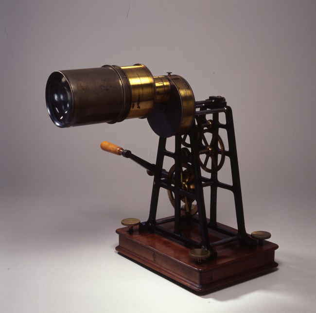 Phosphoroscope de Becquerel et objectif, 1850-1868