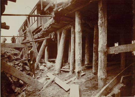 Construction de la station en 1902