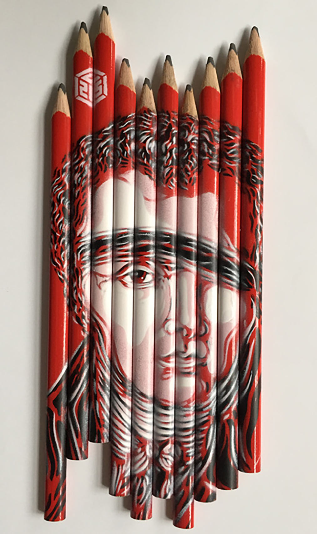 Les crayons de Conté vus par C215