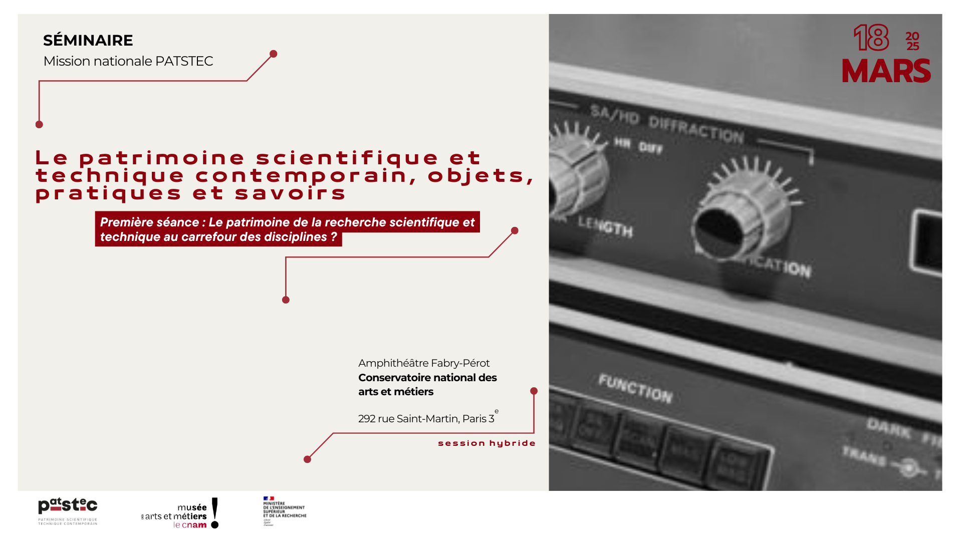 Le patrimoine scientifique et technique contemporain, objets, pratiques et savoirs