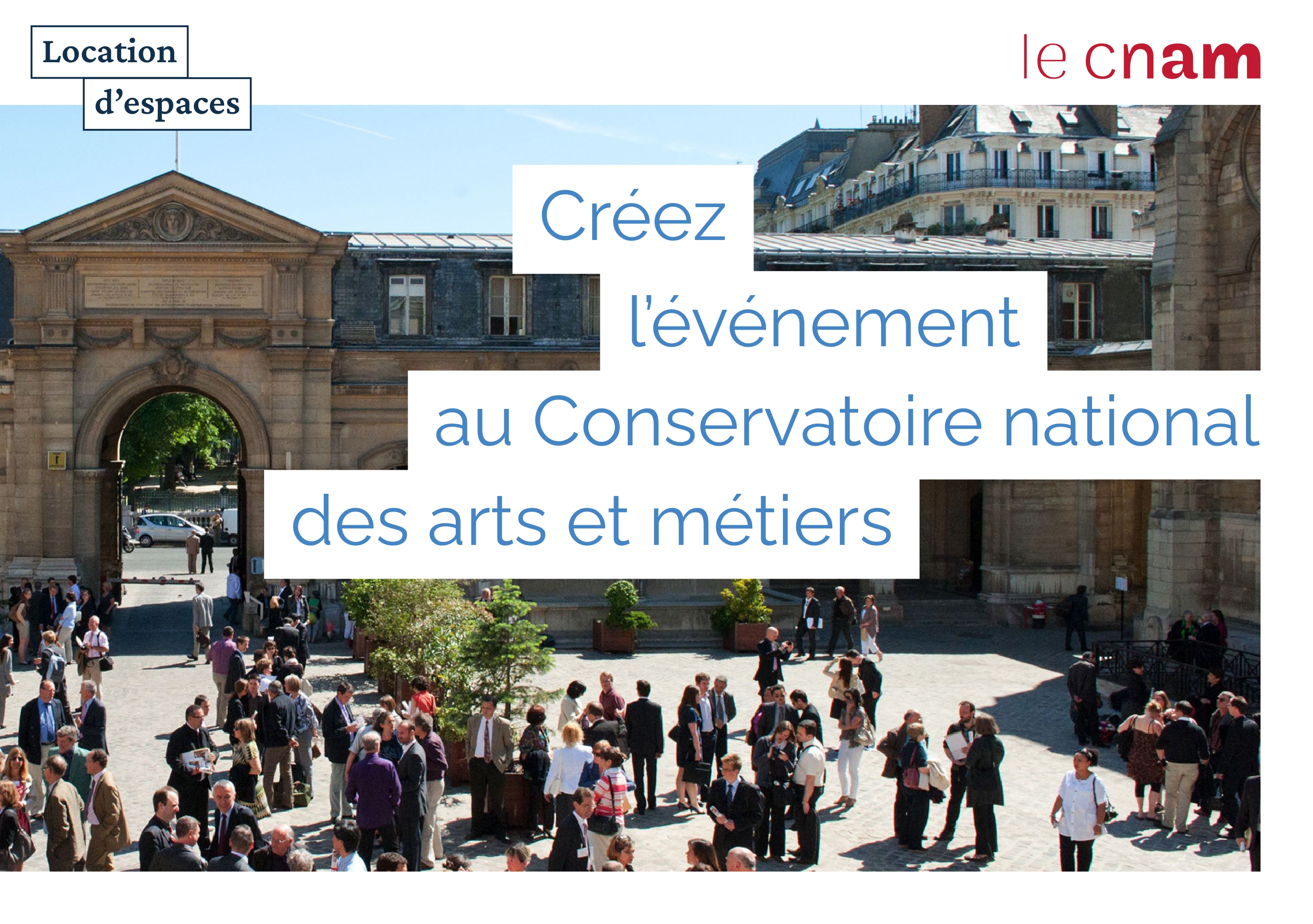 Plaquette de location d'espaces du Cnam