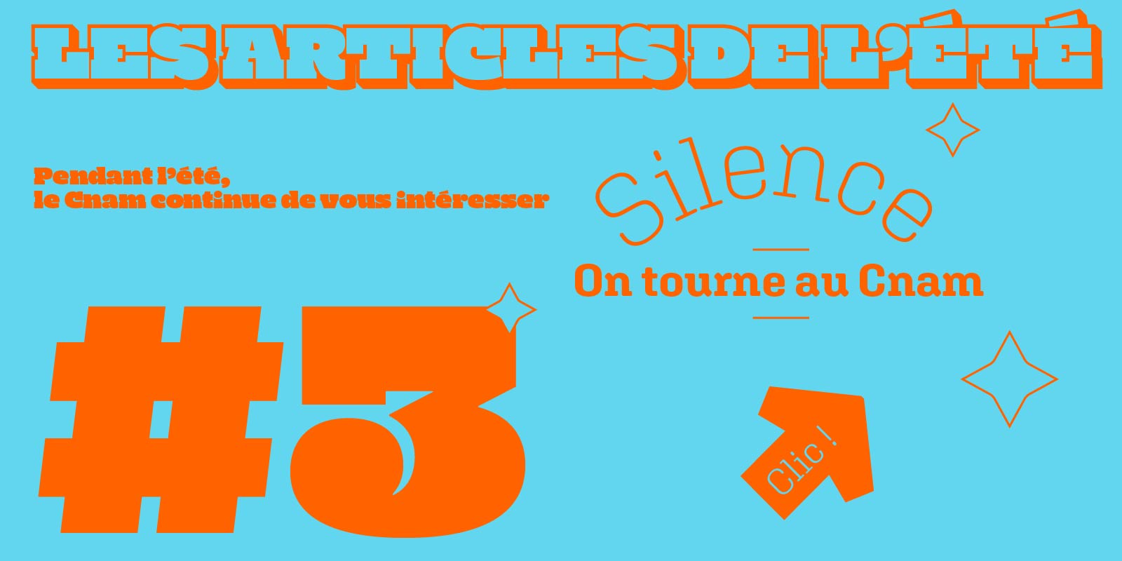 Silence on tourne au Cnam